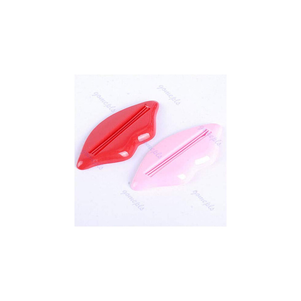 Cream Toothpaste Tube Squeezer 2 Pack Lip Kiss Design Squeeze Every Last Drop For Toothpaste And S