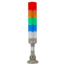 LED Signal Tower Stack Lights DC12-24V Steady Flashing Industrial Warning Signal Light & Buzzer for Machine Status Alarm