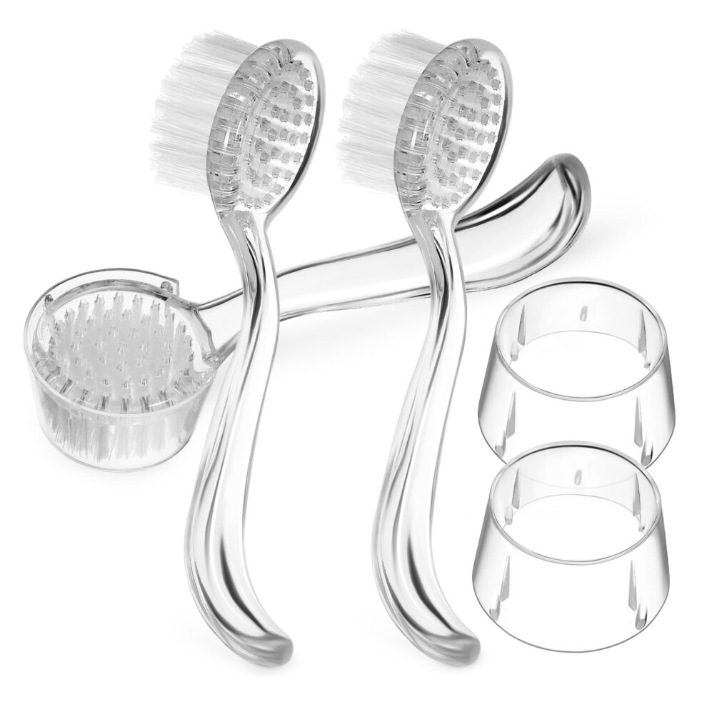 3pcs Nail Cleaning Brush Set for Men, Ergonomic NonSlip Grip, Stiff Bristle Deep Clean