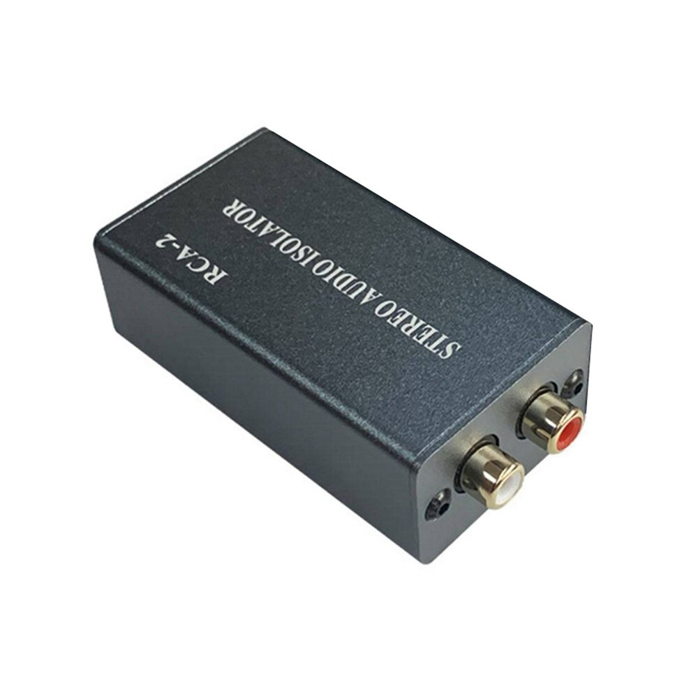 2-Channel Rca Stereo Audio Isolator Computer Amplifier Audio Instrument Noise Shielding Eliminator Noise Reducer 4713207528418