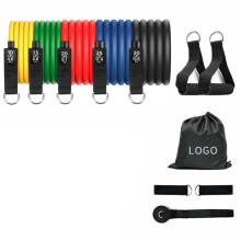 Multi-Functional Resistance Band, 11-Piece TPE Fitness Resistance Band Set, Full-Body Training Resistance Belt