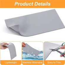 3 Pcs Silicone Heat Press Mat Pad, Double Sided Use, 1/8" X 4" X 8", High Temp Resistance for HTV Projects