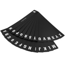 26pcs Vinyl Record Dividers A-Z Alphabet LP Organizer Dividers Black Alphabet Tabs LP Record Hoder Index Tag Cards