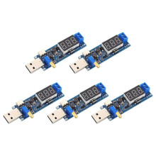 Micro Adjustable Power Boost Buck Converter USB Step /Down Power Supply Module 5V to DC1.2V-24V Adjustable Output A