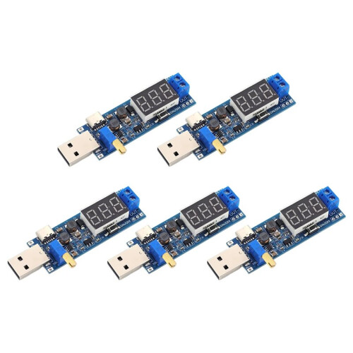 Micro Adjustable Power Boost Buck Converter USB Step /Down Power Supply Module  5V to DC1.2V-24V Adjustable Output A