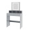 MCC Dressing Table Adjustable LED Mirror Vanity Table Make up Desk and Drawers  Tulsa Grey 1