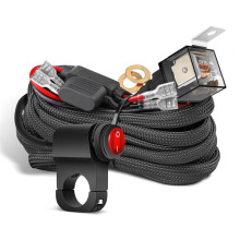 Motorcycle Spotlight Light Bar/Work Light Fog Light /Off Nylon Wiring Harness for Car Boat Truck Cable