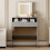 MCC Dressing Table Adjustable LED Mirror Vanity Table Make up Desk and Drawers  Tulsa Grey 2