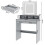 MCC Dressing Table Adjustable LED Mirror Vanity Table Make up Desk and Drawers  Tulsa Grey 4