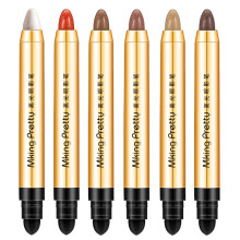 6 Colors Cream Eyeshadow Stick Set, Long Lasting Waterproof Shimmer Pen Kit for Charming Eye Makeup
