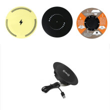Wireless Charger Under Desk, 0-30mm Under Desk Wireless Charger, Ultra-Thin Design, for Various Types of Desktops
