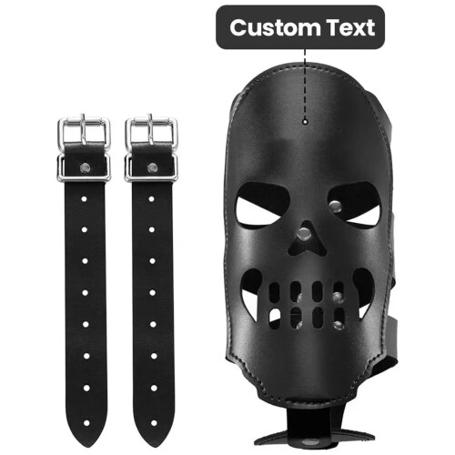 Leather Skull Motorcycle Cup Holder7.5cm Diameter 1