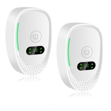 2Pcs Plug-in Air Purifier Negative Ion Generator Air Ionizer Dust Smoke Odor Remove for Bedroom Home Air Cleaner US Plug