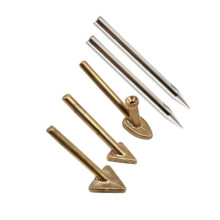 Conjunto de 5 Pontas de Solda de Plástico com Caixa de Armazenamento para Reparo de para-Choques, Tanques e Painéis de Carros