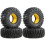 4 Pneus Macios de 2,2 Polegadas (120mm) para Carro RC Crawler 1/10 SCX10 90046 RR10 Wraith 90018 90048 TRX4 1