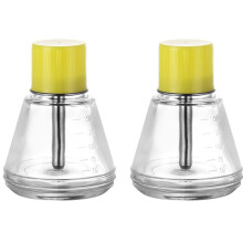 180ml Clear Acetone Pump Dispenser, Leak-Proof Glass Bottle for Nail Polish & Makeup Remover