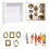DIY  Museum Silhouette Box Memory Display with  Figurines Frames with Light for Anniversary Wedding Gift White 1