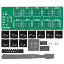Kit de Placa de Práctica de Soldadura con Chip BGA, Luces de Flujo Decimal, Entrenamiento Práctico de Soldadura, Pieza Suelta B