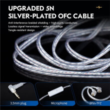 CCZ NC02 High-Resolution DD Earphones 10mm Composite Dynamic Driver Powerful HiFi Sound for Music Enthusiasts A