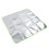 100x100CM Courtyard Fireproof Mat Fire Pit Mat Heat Resistant Grill Deck Protector for Barbecue 2