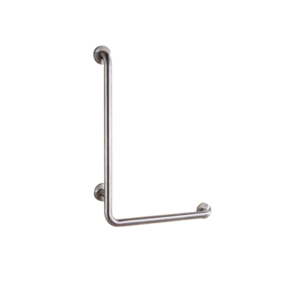 304 Stainless Steel LShaped Bathroom Grab Bar 50cm AntiSlip Safety Handrail for Shower and Toilet