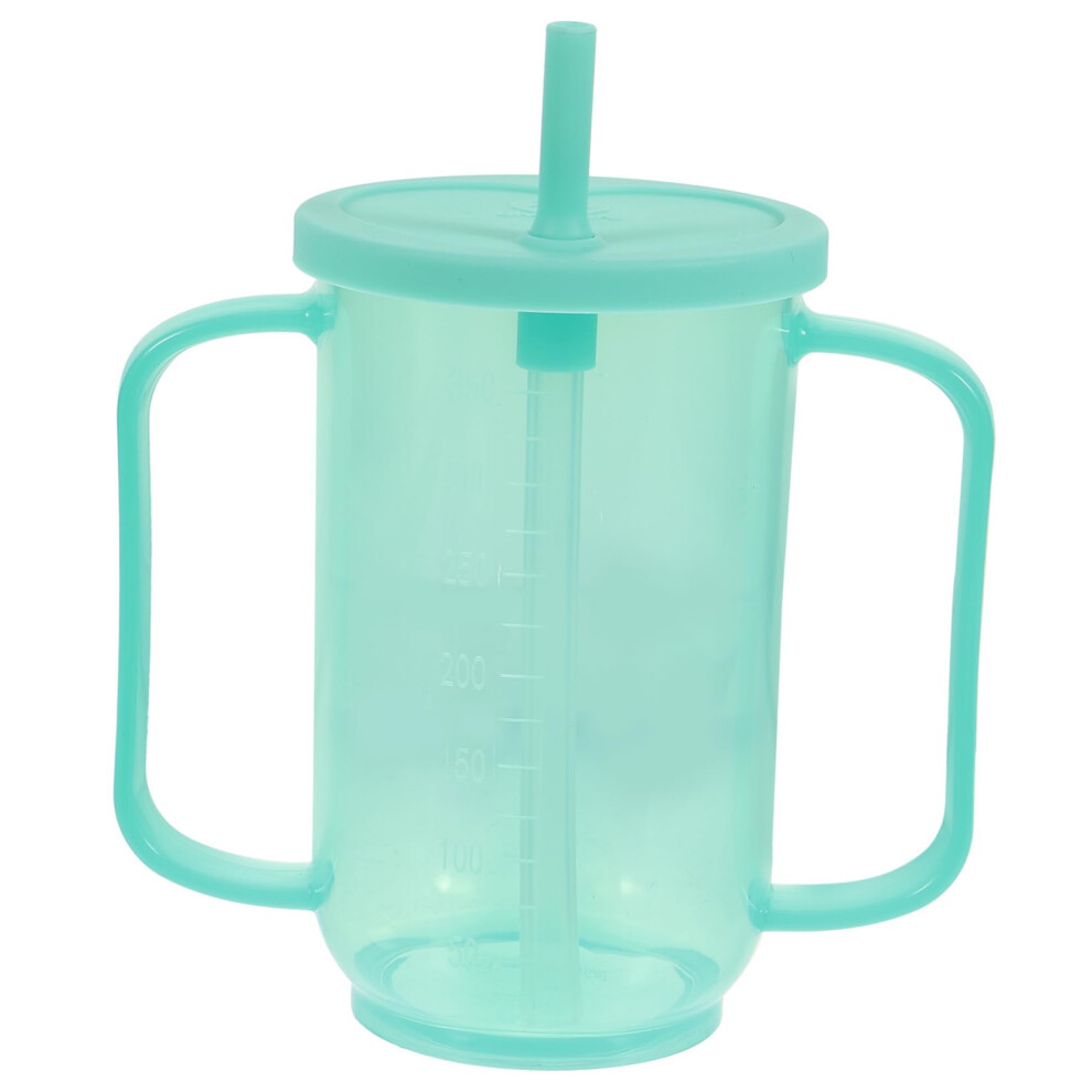Spillproof Drinking Cup for Elderly and Disabled with Inclined Design, Easy Sip Control and Scale