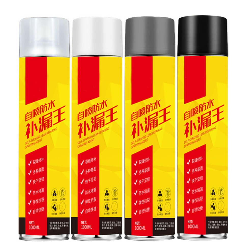 Waterproof Sealant Spray 1000Ml Gray Caulk For Roof Leaks Cracks Gaps Flexible Weatherproof Use 9169991547473