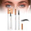 2PCS Waterproof Microblading Eyebrow Pen with 4 Fork Tip, Long Lasting Smudge Resistant Black 1
