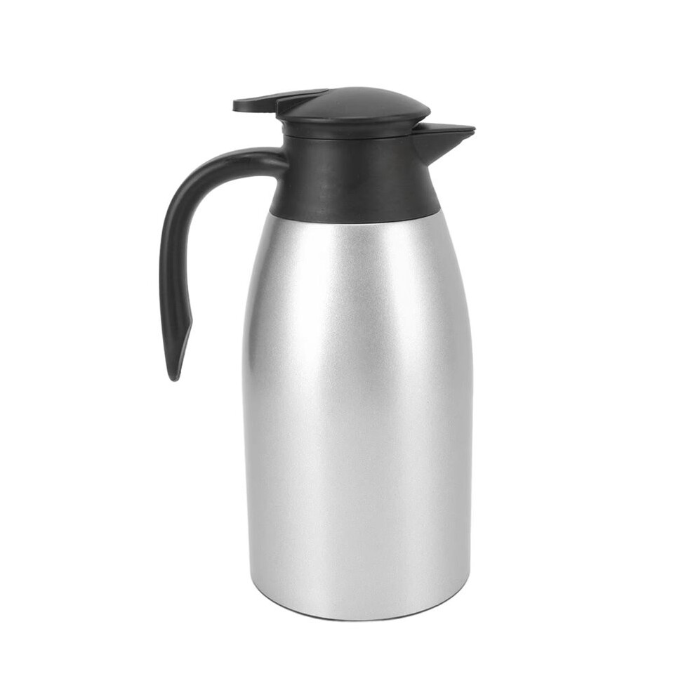 2L Tea Pot 304 Stainless Steel Leakproof Lid Portable Handle Easy Cleaning Coffee Insulated Dispenser A 6033405110344