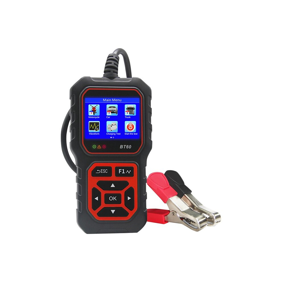 Bt60 12V/24V Digital Car Battery Tester For Car Truck Motorcyle Vehicle Rv 4713329174227