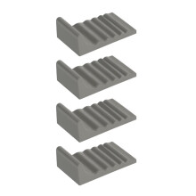 Trash Can Wall Protector and Stop Moving Backward, 4 Pcs Silicon Trash Can Bumper, Wall Spacer Garbage Bin