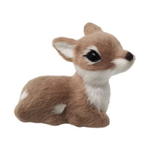 Weihnachten-Themen-Hirsch-Ornament, realistisches-Grau