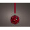 Red Micro LED Ball Light Hanging Battery Bauble 10cm 2