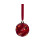 Red Micro LED Ball Light Hanging Battery Bauble 10cm 3