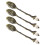 Crystal Head Decorative Kirsite Spoon Rustproof-Bronze 1