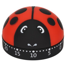 Timer kuchenny Ladybug – stal nierdzewna, alarm 70 dB