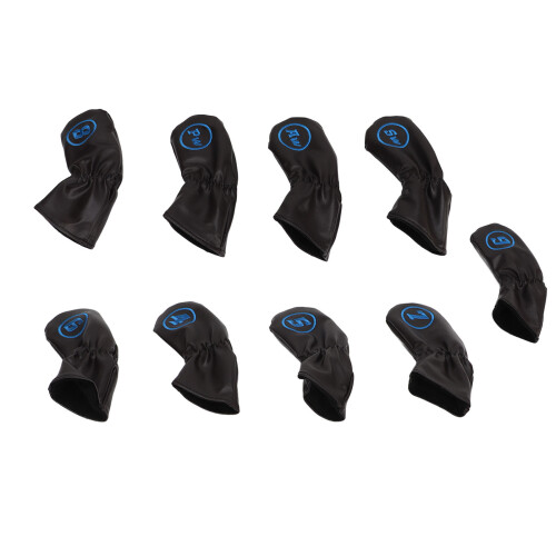 PU Waterproof 9 Iron Club Covers for Golf
