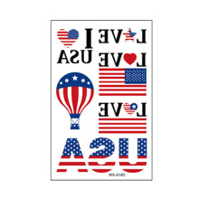 10 Pack Waterproof Temporary Tattoos Stickers for Men Women Kids American Flag Independence Day Body Art