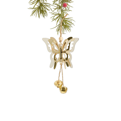 Eisendraht-Hängeornament für-goldener Schmetterling
