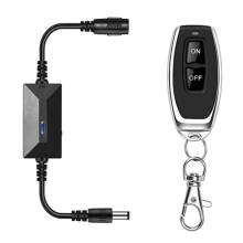Interrupteur Marche/Arrêt Sans Fil 5-24 V CC 433 MHz, Compatible avec les Rubans LED, les Lampes de Lecture et les Ventilateurs.