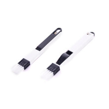 3pc Multipurpose Cleaning Brush Set with Dustpan for Keyboard Window Track Corner and Door Groove Cleaning