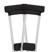 Crutch Replacement Pads Set with Soft Underarm Cushion, Ergonomic Hand Grips and Nonslip Feet Caps