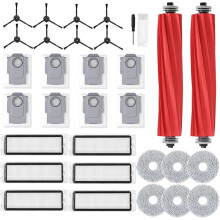Q Revo Replacement Accessories for Robot Vacuum, Main Side Brush HEPA Filter Mop Cloth Dust Bag