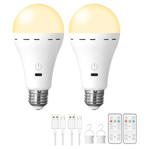 LED Rechargeable Bulb with USB, Remote Control for Home, Outdoor, Camping 1