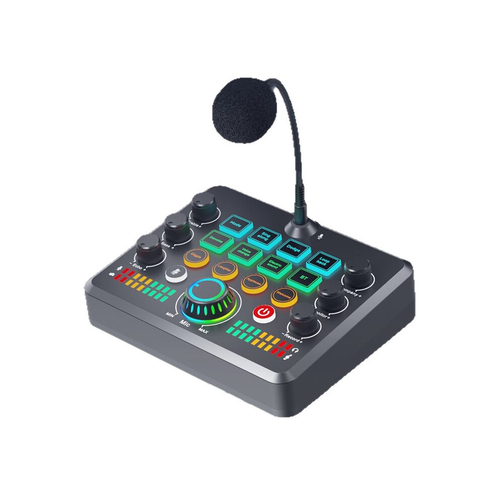 Live Sound Card Wireless Reverb Adjustment Sound Board With Rgb With Magical Voice Changing 4713609616270