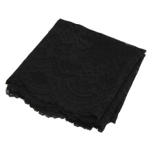 Cinta de encaje 10 yardas 23 cm de ancho negro elástico suave