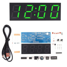 DIY Digitalt Klockkit Visa Datum Vecka Temperaturalarm Lödprojekt Lärandeövning Lödning DIY Elektroniskt Kit