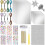 Aluminum Crafts Kits, 25 Sheets Foil Sheets, Decorative Metal Sheet Embossing Tools, Silver Shimmer Crafting Accessory 1
