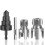 1/2 3/4 PPR/PVC Water Pipe Threader Internal External Threading Triple-Flute Counterbore Drill Bit Plastic Pipe Threader 1