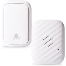 Battery-Free Wireless Doorbell,No Batteries Needed,600 FT Range, Adjustable Volume,Waterproof for Classroom,Home US Plug